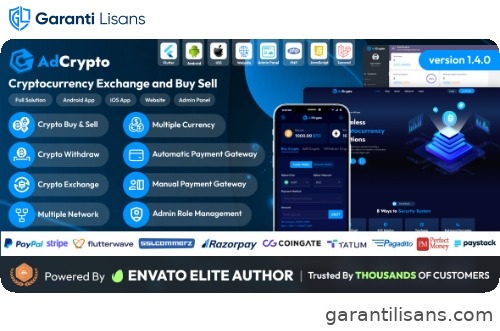 AdCrypto – Cryptocurrency Exchange and Buy Sell Full Solution