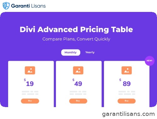 Advanced Pricing Table For Divi