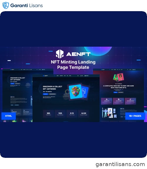 Aenft – NFT Minting Collection WordPress Theme