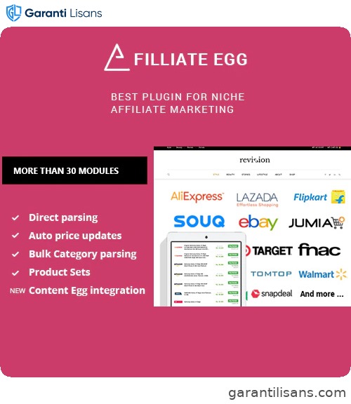 Affiliate Egg – Niche Affiliate Marketing WordPress Plugin