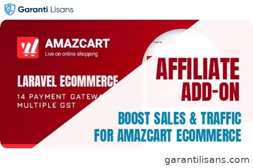 Affiliate add-on | AmazCart Laravel Ecommerce System CMS