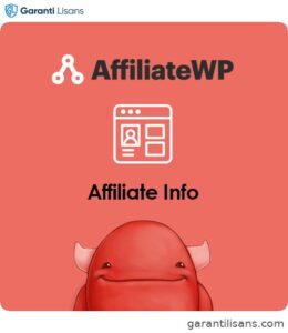AffiliateWP – Affiliate Info