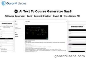 Ai Course Generator – Text To Course SaaS Ai Video & Image Content Payment Earn Gemini React Admin