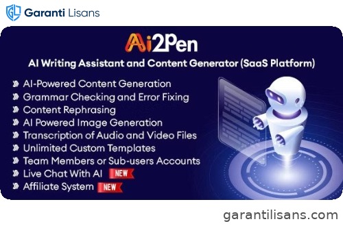 Ai2Pen – AI Writing Assistant and Content Generator (SaaS Platform)