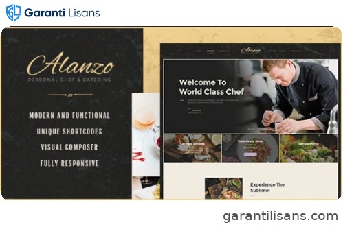Alanzo | Personal Chef & Wedding Catering Event WordPress Theme
