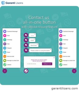 All in One Support Button + Callback Request. WhatsApp, Messenger, Telegram, LiveChat and more…