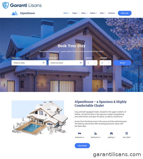 AlpenHouse – the Professional WordPress Apartment Booking Theme