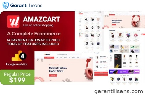 AmazCart – Laravel Ecommerce System CMS Multi-Vendor