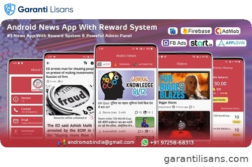 Andro News – Android News App With Reward System