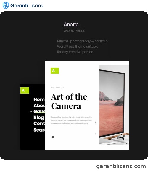 Anotte – Horizontal Photography WordPress Theme