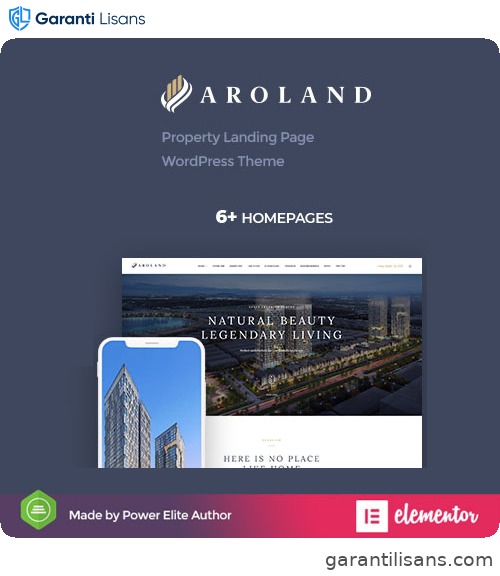 Aroland – Single Property Landing Page WordPress Theme