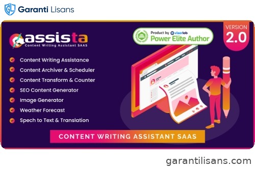 Assista – Content Writing Assistant as SAAS