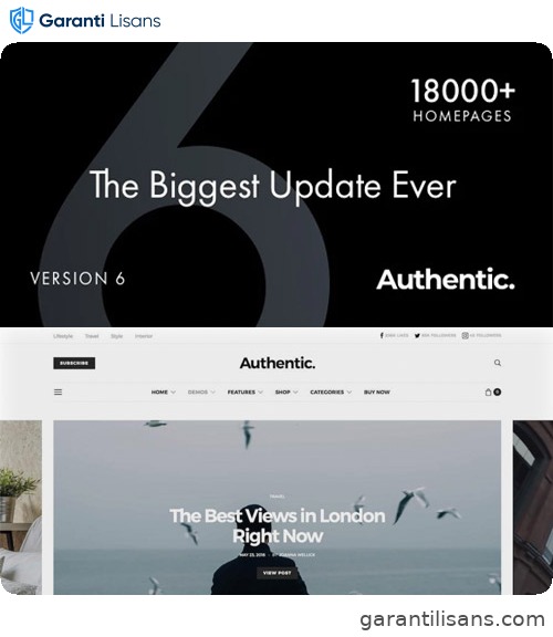 Authentic – Lifestyle Blog & Magazine WordPress Theme