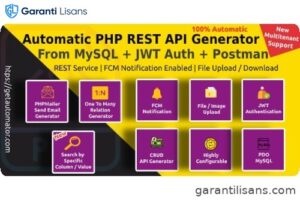 Automatic PHP REST API Generator + Postman Docs from MySQL Database With JWT Token Authentication