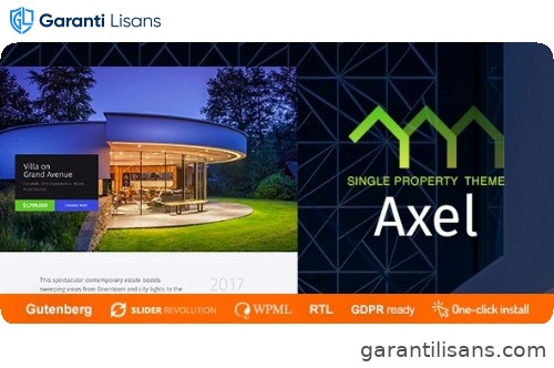 Axel – Single Property Real Estate Theme
