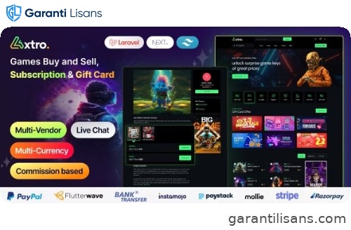 Axtro – Games Buy and Sell, Subscription & Gift Card Laravel Script