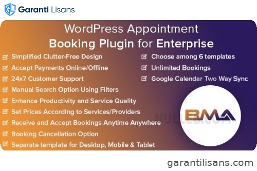 BMA – WordPress Appointment Booking Plugin for Enterprise