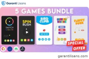 BUNDLE 5 GAMES | Admob + GDPR + Unity