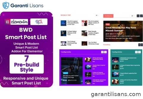 BWD Smart Post List Addon For Elementor