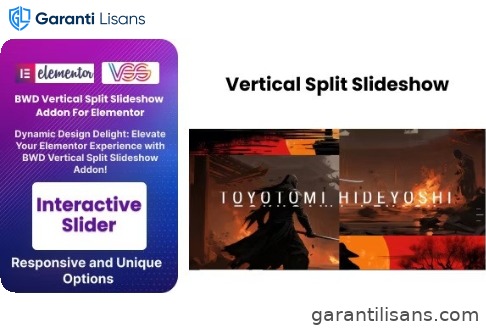 BWD Vertical Split Slideshow Addon For Elementor