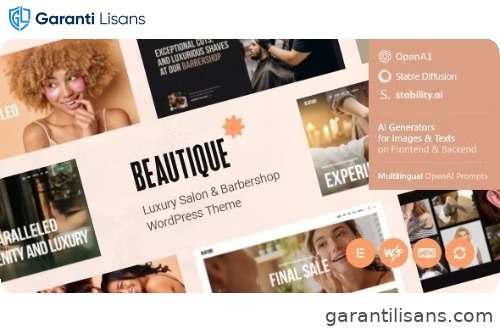 Beautique — Luxury Salon & Barbershop WordPress Theme