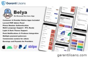 Belya – On Demand Service App | Customer & Provider Apps with Admin Panel