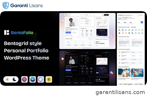 Bentofolio – Personal Portfolio WordPress Theme