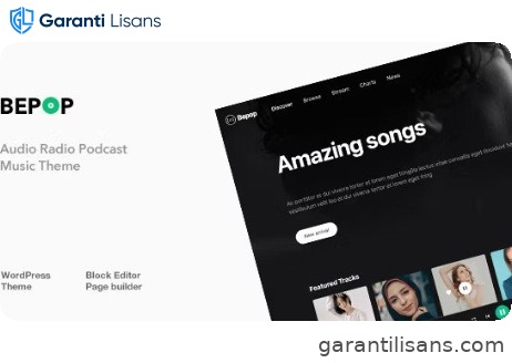 Bepop – Non-stop Music WordPress Theme