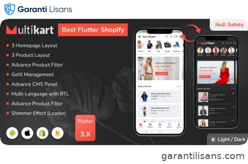 Best Shopify Flutter E-commerce Full App – Multikart