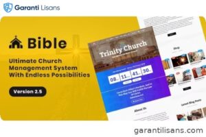 Bible – Church Management System With Shop, Donation, Sermon, Blog, Event, Role, Attendance & More