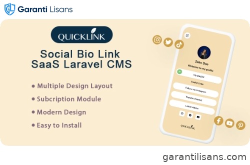 Bio Link SaaS for Creators, Influencers and Businesses – QuickBioLink (SAAS)