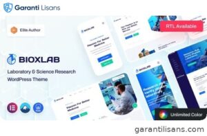 Bioxlab – Laboratory & Science Research WordPress Theme