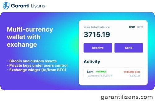 Bitcoin, Ethereum, ERC20 crypto wallets with exchange