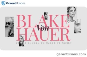 Blake von Hauer – Editorial Fashion Magazine Theme