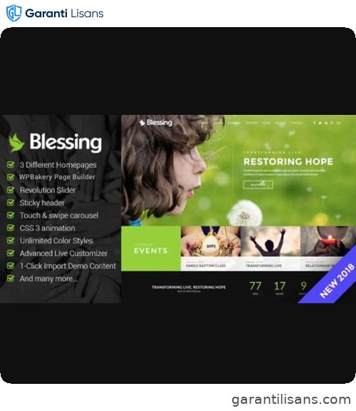 Blessing | Responsive WordPress Theme for Church Websites