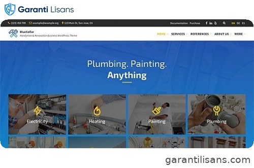 BlueCollar – Handyman & Renovation Business WordPress Theme