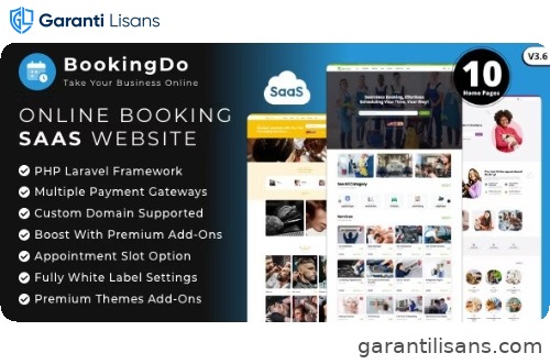 BookingDo SaaS – Multi Business Appointment Scheduling & Service Booking Website Builder