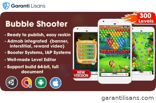 Bubble Shooter – Unity Template Project (Android + iOS + AdMob)