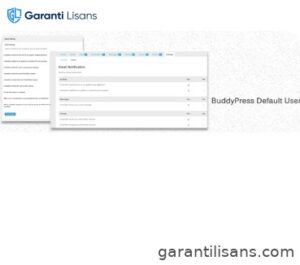 BuddyPress Default Email Notification Settings Control