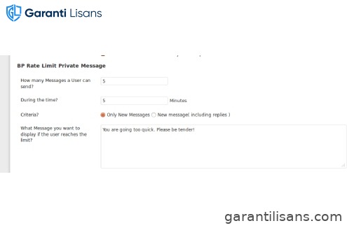 BuddyPress Private Message Rate Limiter