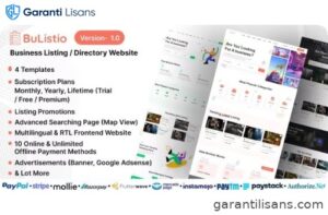 Bulistio – Business Listing / Directory Website (Subscription Based)