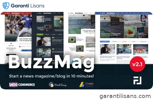 BuzzMag – Viral News WordPress Magazine/Blog Theme