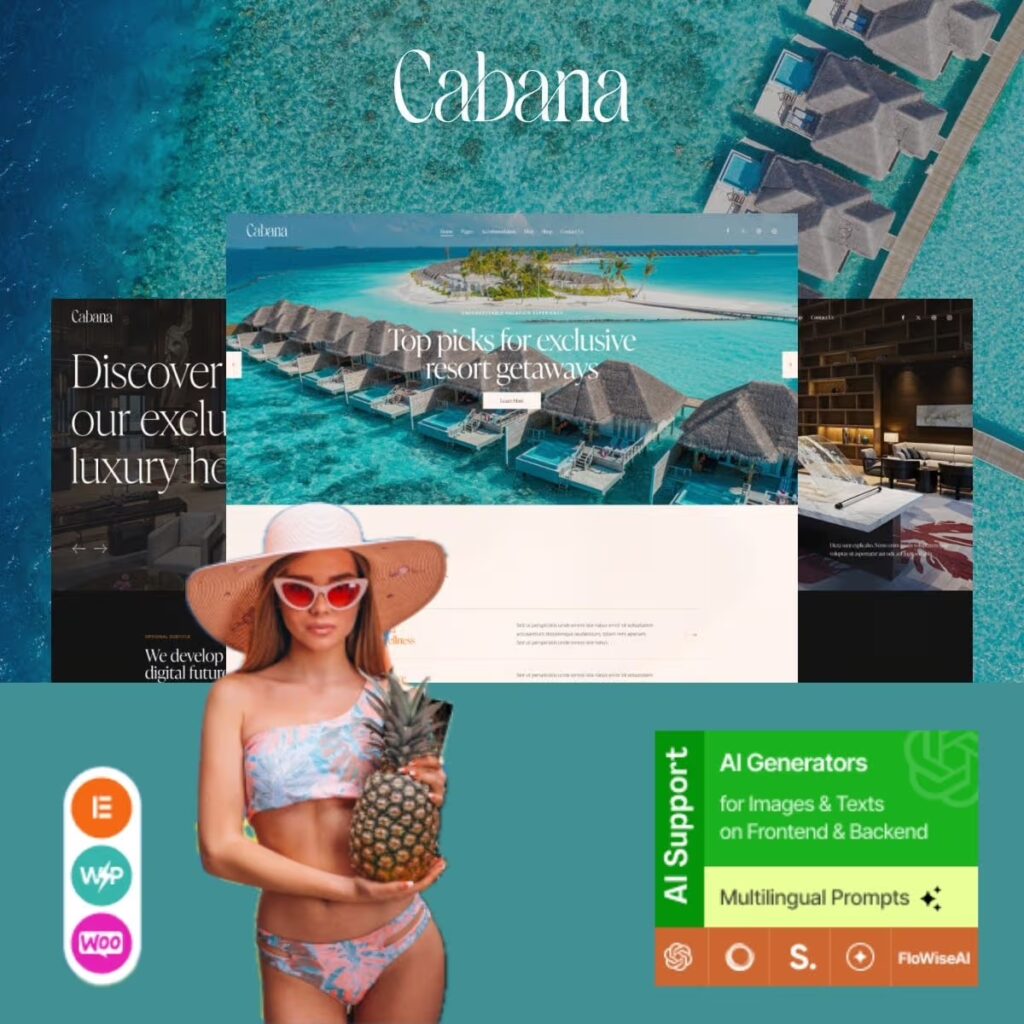 Cabana – Luxury Resort, Villa & Hotel WordPress Theme