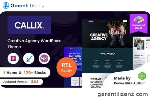 Callix – Creative Agency WordPress Theme + RTL
