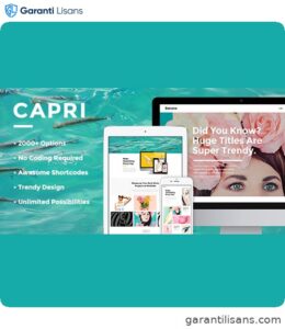 Capri – A Hot Multi-Purpose Theme
