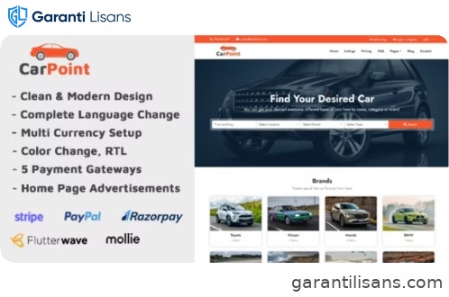CarPoint – Multi Vendor Car Listing Directory
