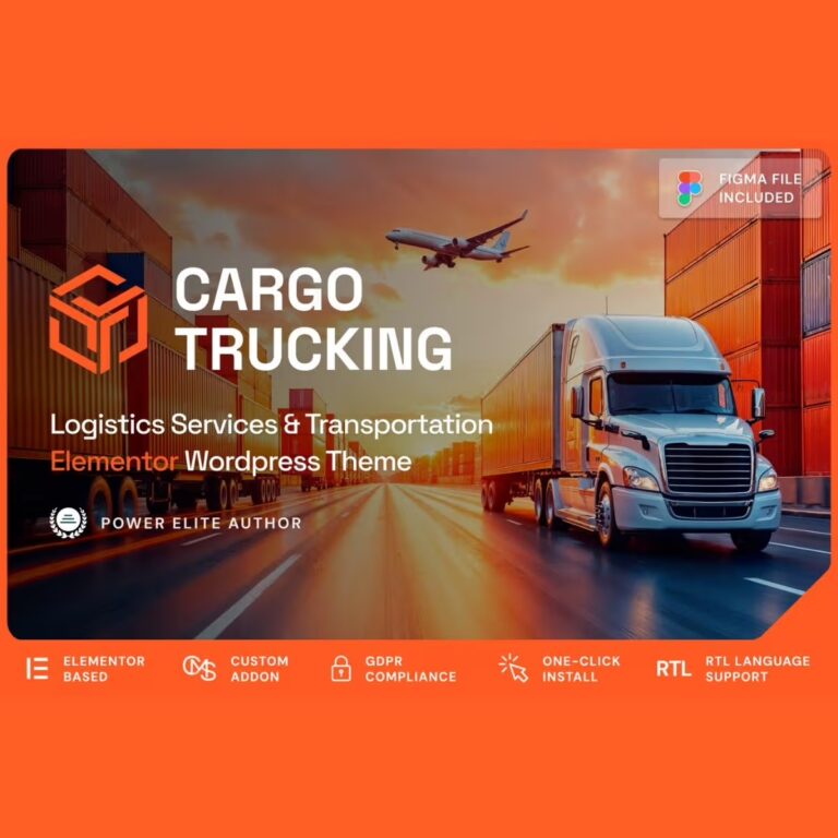 Cargo Trucking – Transportation Services & Logistics WordPress Theme