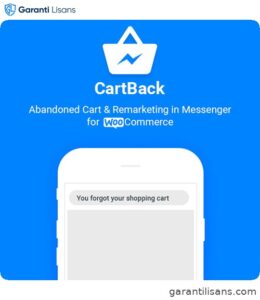 CartBack – WooCommerce Abandoned Cart & Remarketing in Facebook Messenger