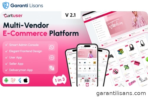 CartUser Multi-Vendor E-commerce – Complete eCommerce Mobile App, Web, Admin and Seller Panel