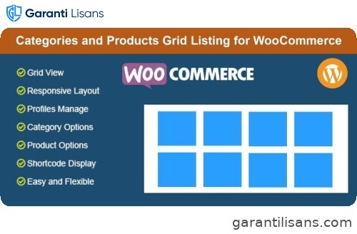 Categories and Products Grid Listing for WooCommerce